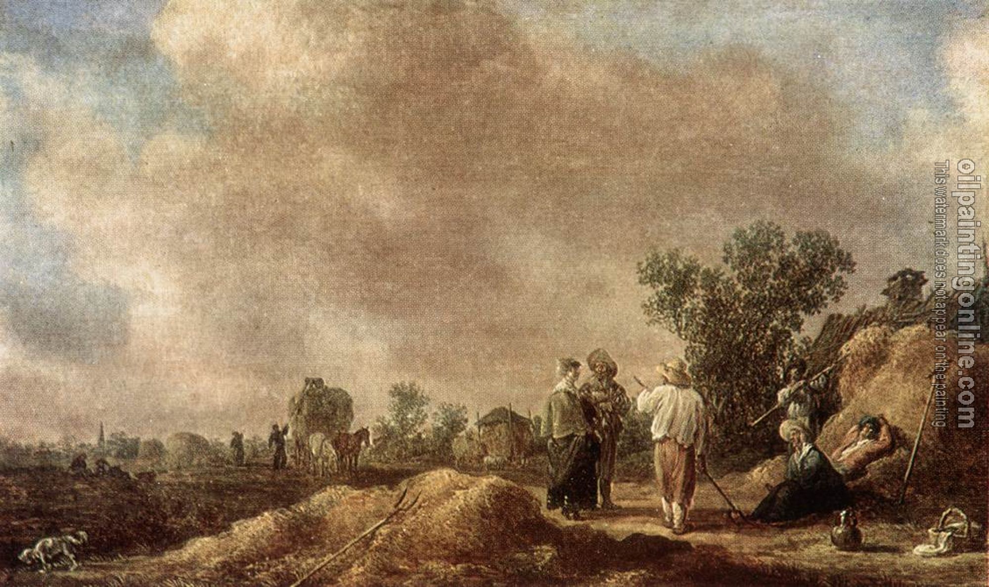 Goyen, Jan van - Haymaking